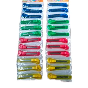 12PCS Cutter Besar dan Cutter Kecil - Kater dengan Warna Menarik & Bahan Tajam Tahan Lama Cocok untuk Potongan Mudah dan Cepat