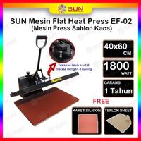 Gambar Mesin Press Sablon Kaos Digital Premium EF-01 / EF-02 40x60 untuk Kaos, Bag, Puzzle, Plat Aluminium, Bantal ( DTG, DTF, Polyflex, Sublime, Transfer Paper, Platisol, Rubber ) - EF-02 40x60, Surabaya dari Sun Indonesia Kota Surabaya 3 Tokopedia