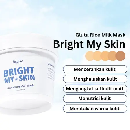 Body Mask JEJUBY - Jejuby Bright My Skin Gluta Rice Mask Masker Badan Brightening 2