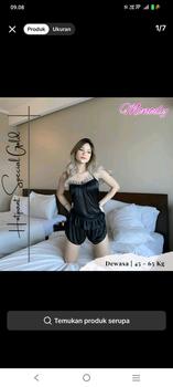 Product Review of Monody Hotpant Emas / Baju Tidur Wanita Sexy / Hotpant Wanita / Setelan Singlet Wanita Simple from R**A A** 0