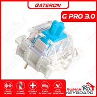 Gambar SWITCH - GATERON - G PRO 3.0 - 3 PIN - PCB MOUNT - LUBED - WHITE dari Rumah Keyboard Kota Administrasi Jakarta Barat 3 Tokopedia
