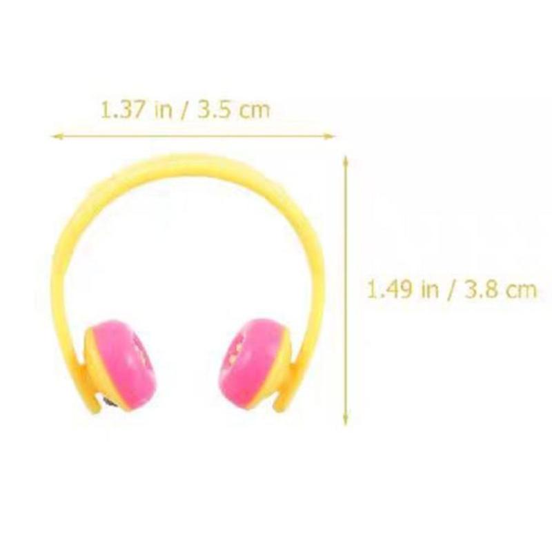 Đề Can Nhà Búp Bê Tự Làm, Mô Hình Tai Nghe Thu Nhỏ Đồ Chơi Cổ Điển Mô Hình Tai Nghe Nhà Búp Bê, Mô Hình Nhựa, Đồ Chơi Tai Nghe Búp Bê, Thích Hợp Làm Quà Giáng Sinh 2