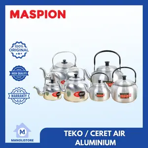 Maspion Teko Super Aluminium 16 18 20 22 24 28 cm Rebus Air Teh Kopi Tebal Global Eagle- MN