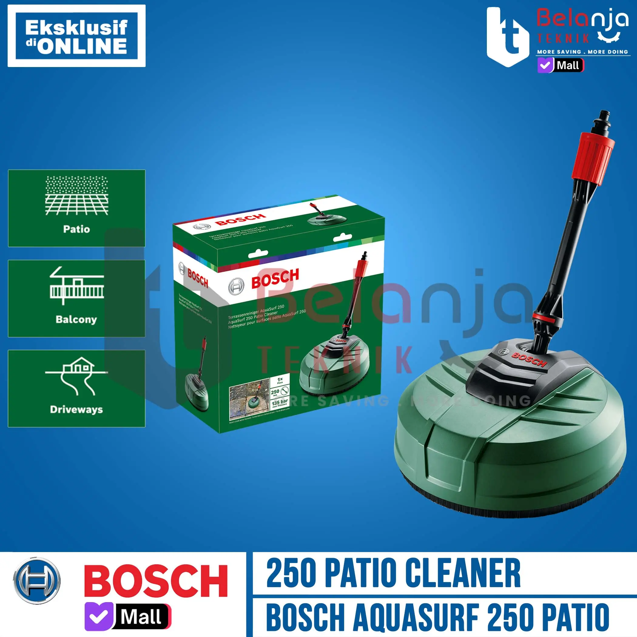 Bosch Patio Cleaner Aquasurf 250 Alat Cuci Lantai Aquatak 100 110 120