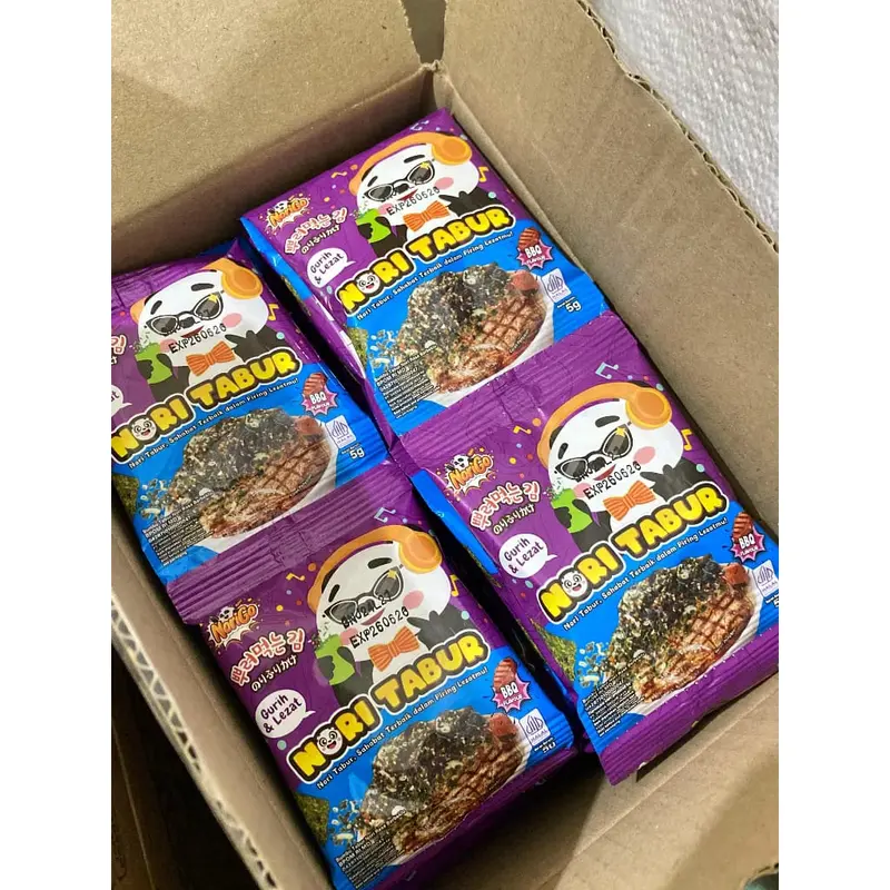 (1 DUS ISI 8 RENCENG) NORI TABUR NORIGO | NORI MURAH | RUMPUT LAUT 3