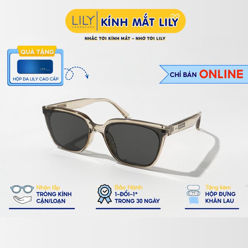 2343 - Kính mát thời trang nam nữ LILYEYEWEAR mắt chống UV400 chống bụi đi đường kiểu dáng phong cách