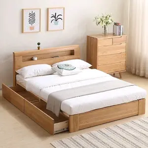 dipan tempat tidur 2 laci dipan 160x200 dipan kayu solid
