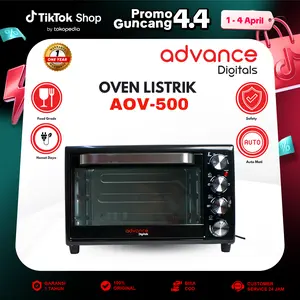 【COD】Advance AOV500 Electrik Oven 33L Big Oven Listrik 800W Ayam Bakar 360° rotasi Panggang secara merata