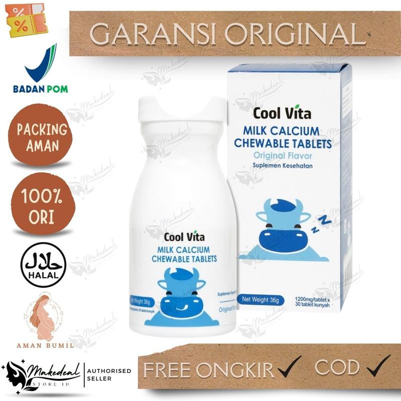 COOLVITA MILK CALCIUM CHEWABLE FLAVOR ISI 30 TABLET 0