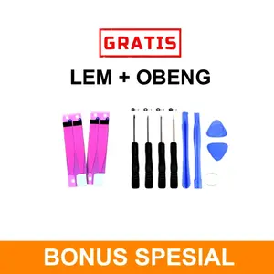 OBENG SET + LEM BATERAI BONUS UNTUK SETIAP PEMBELIAN BATREI TERTENTU