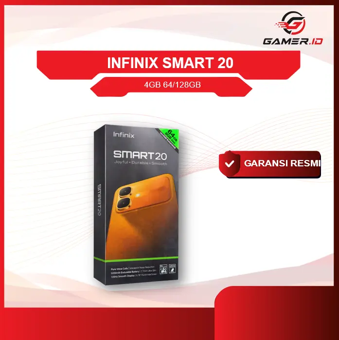 INFINIX SMART 20 4GB 64GB GARANSI RESMI INDONESIA
