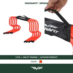 WANNAFIT Hurdle Set 5pcs | Latihan Kelincahan dan Kekuatan Kaki | Alat Olahraga Outdoor