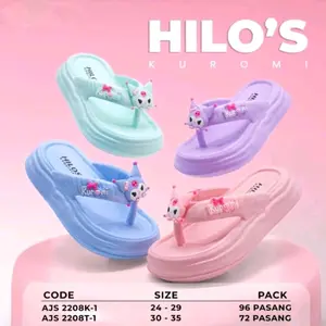 sandal japit kuromi anak cewek