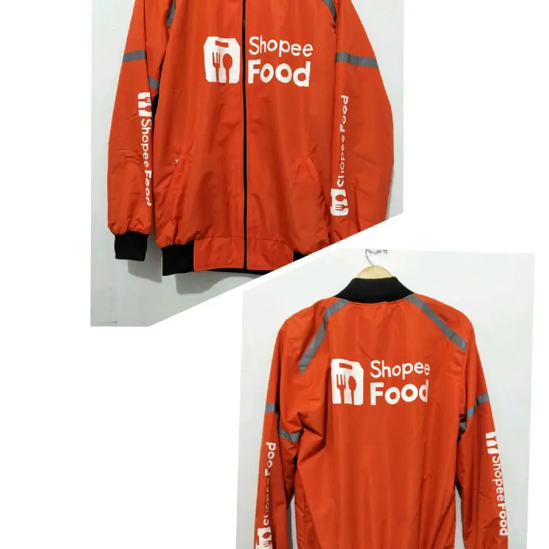 Jaket Shope Food Pria/Wanita Distro Unisex Sablon Bomber Waterproof 3
