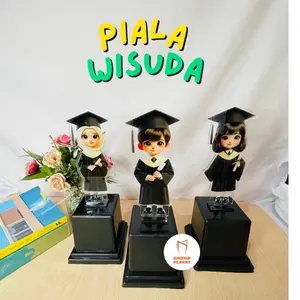 Piala Wisuda Akrilik Custom - Tropi Penghargaan Anak Anak - Plakat Akrilik Hadiah Anak