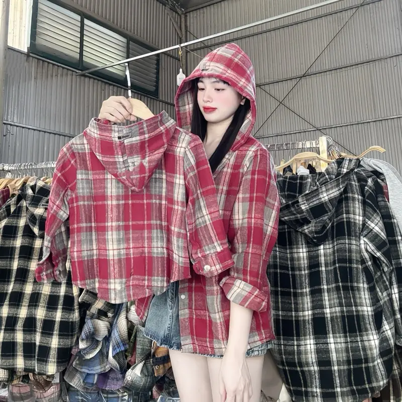 ( Áo Ba + Mẹ + Bé  ) Áo Khoác Dạ Kẻ Karo  Nhiều Màu Chống Nắng Chất Dày Dặn Mặc 4 Mùa From Rộng Size 12kg-75kg