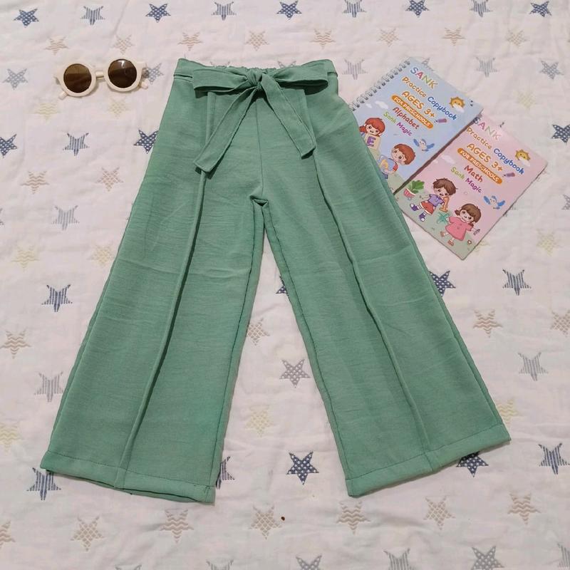 Celana Kulot Anak Perempuan model terbaru untuk anak 4-11 tahun bahan cringkle airflow 2