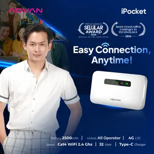[Exclusive Steven Stenly] ADVAN Ipocket MIFI Only MF01 Unlock All Operator Portable Modem WiFi 4G LTE 2500 mAh (No SIM Card)