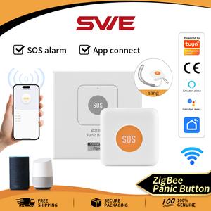 อุปกรณ์ฉุกเฉินหนึ่งปุ่มสำหรับผู้สูงอายุ, สัญญาณเตือนไร้สายระยะไกล, เหมาะสำหรับผู้สูงอายุที่นอนและอยู่คนเดียว, กระดิ่งเรียกเก็บเงินพกพาที่บ้าน, ตัวโทรหนึ่งปุ่ม SOS pull alarm