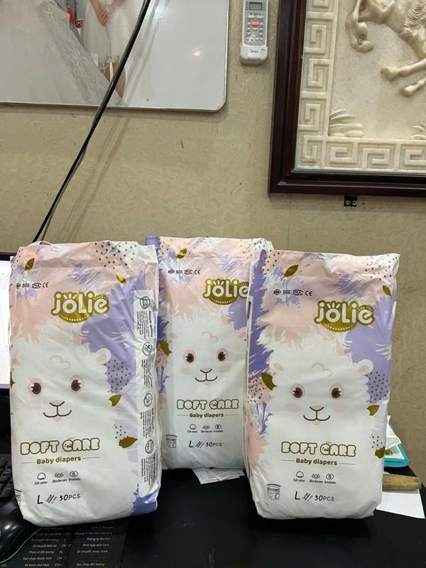 combo 3 bịch bỉm jolie , 150 chiếc bỉm quần , bỉm dán , mỏng nhẹ thấm từ 500-700ml, mềm êm , suất anh