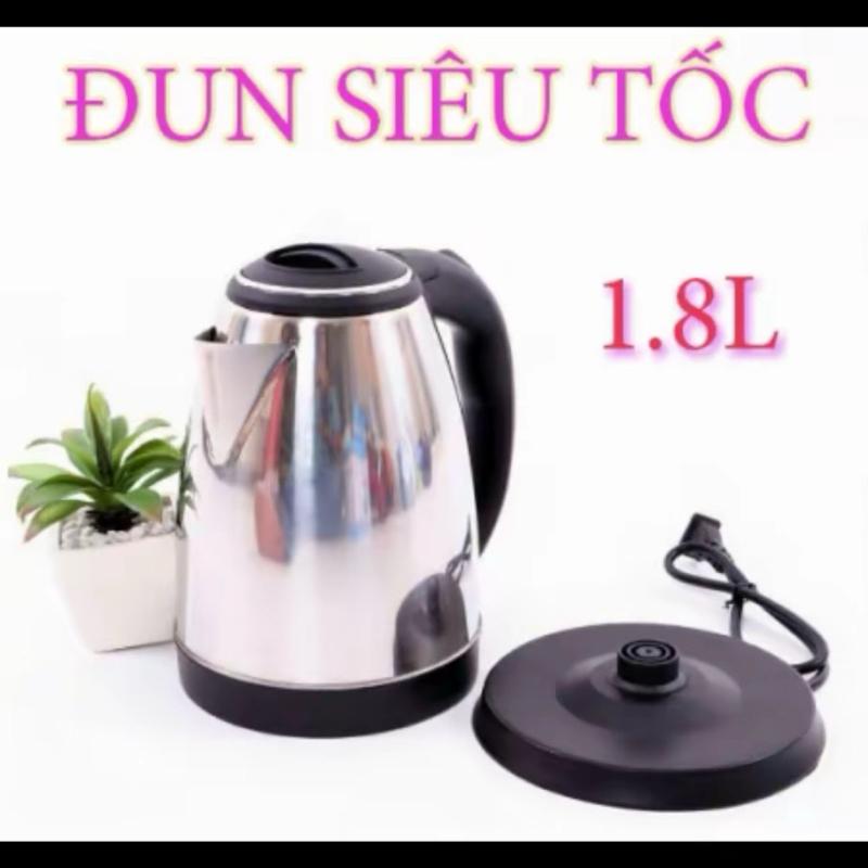 ( có bảo hành) Ấm đun nước siêu tốc 1.8L chất liệu inox cao cấp sôi nhanh tiết kiệm giá đẹp