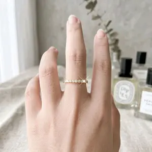 Cincin (17) permata baris cantik