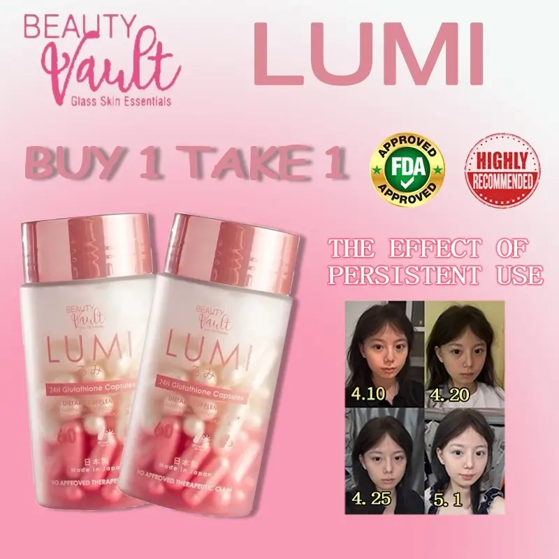 is lumi glutathione effective Amazon.com: BEAUTY VAULT LUMI 24H Glutathione Capsules (60 Caps) 1 Box :  Health & Household main image 1