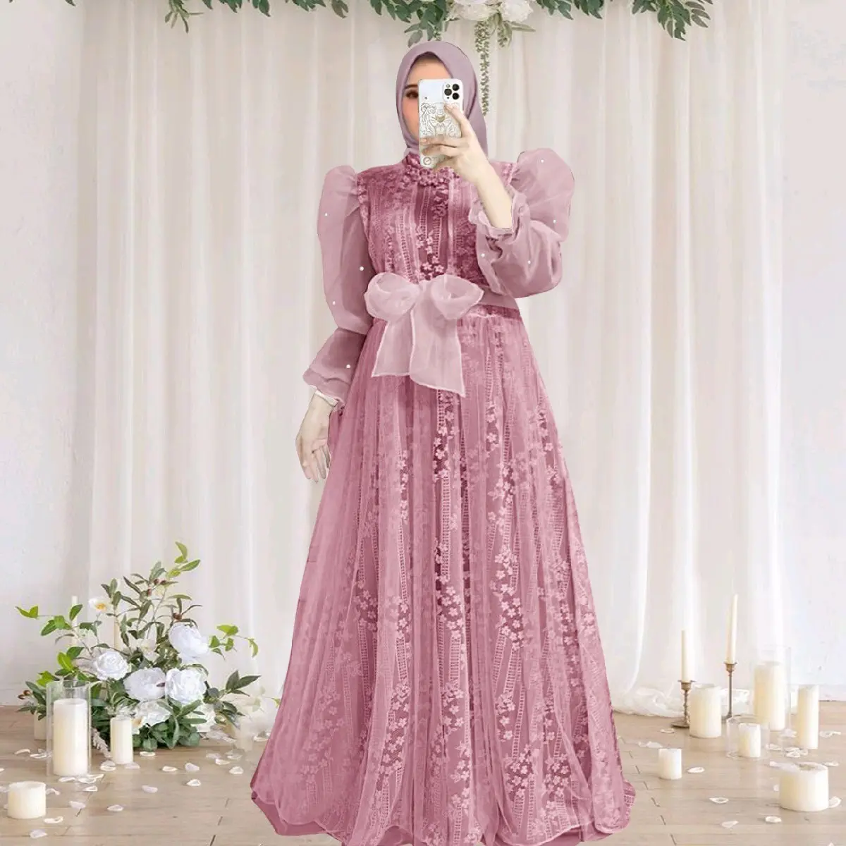 O2 Fashion Maxi alysa / baju muslim / gamis muslim / bis cod / maxi pakaian muslim / varian baru