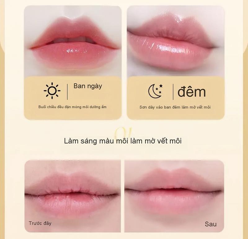 Product Introduction of Mặt Nạ Môi Hai Tông Màu Nhiệt Đổi, Dưỡng Ẩm, Cấp Ẩm, Nuôi Dưỡng, Làm Mờ Đường Viền Môi, Ngăn Ngừa Nứt Nẻ, Thích Hợp Để Chăm Sóc Môi, Làm Sáng Màu Môi, Cũng Chức Năng Như Son Dưỡng Môi Đổi Màu 5