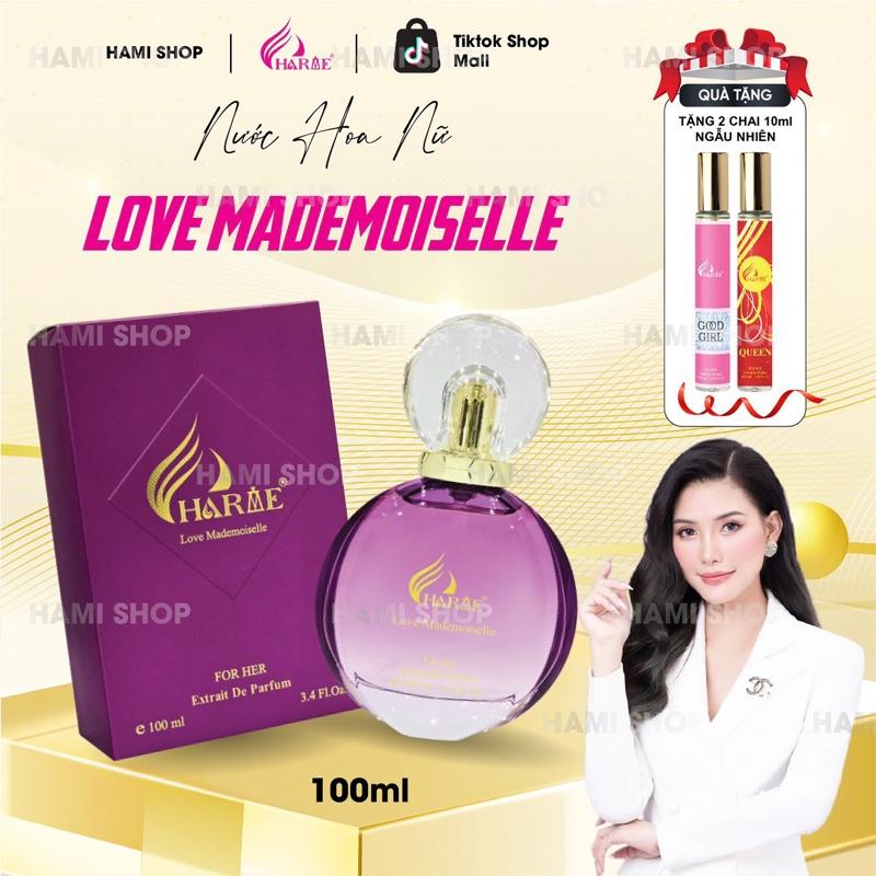 Nước hoa Nữ LOVE MADEMOISELLE 100ML tặng 2c 10ml - Nước Hoa Nữ Thơm Lâu CHARME PERFUME