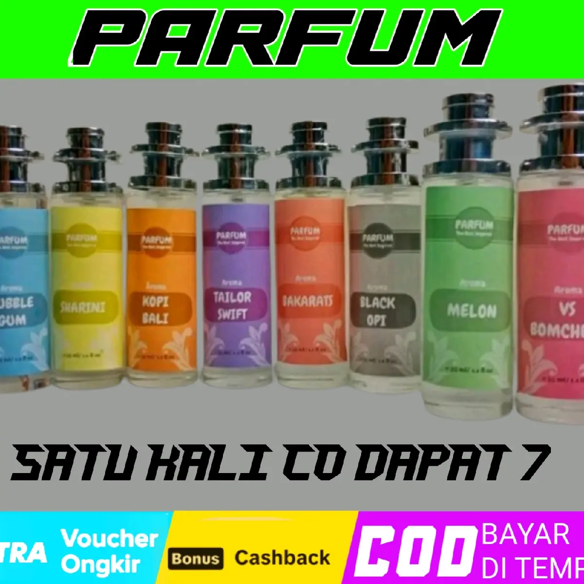 parfum 35ml wangi tahan lama cewek cowok cocok beli 1 dapat 7 Cowok Cewek