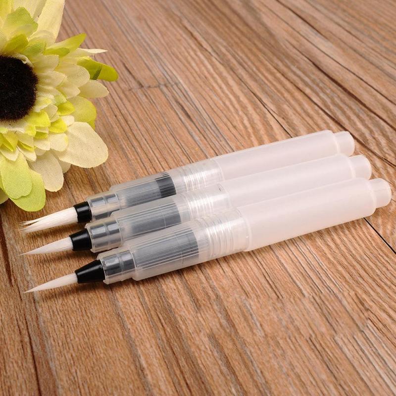 Bộ Dụng Cụ Vẽ Nước, 3 Cái, Bút Mực Phi Công, Cọ Vẽ, Màu Nước 5