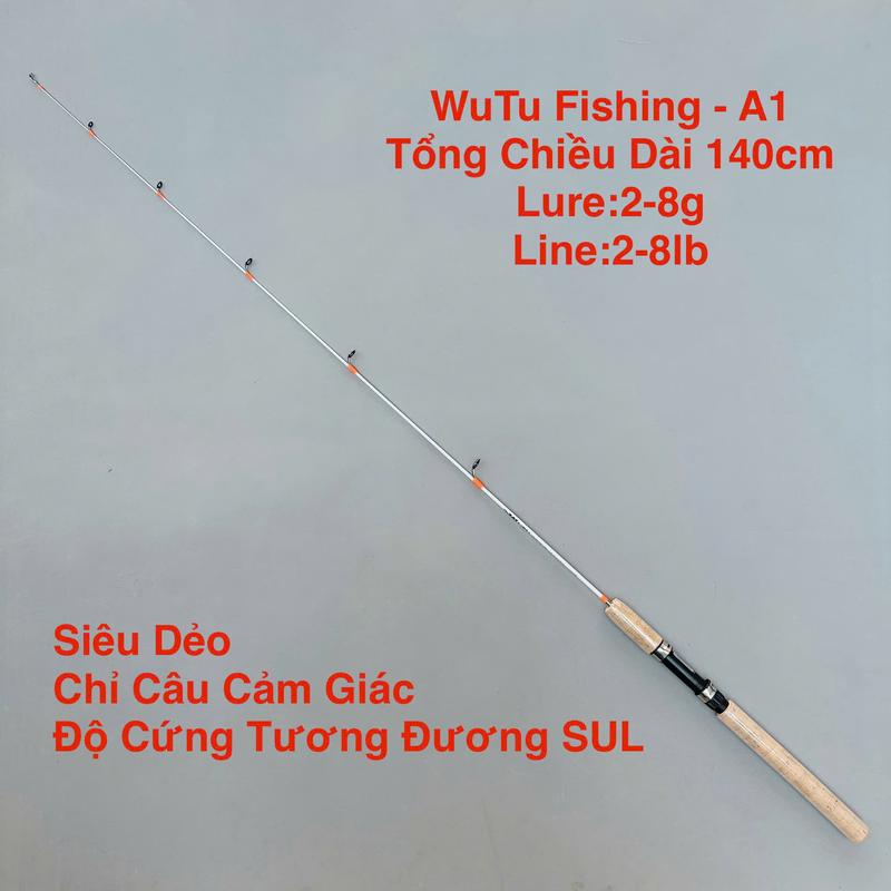Cần WuTu Fishing - A1 Cắm Gốc Sợi Thuỷ Tinh. Chỉ Câu Cá Nhỏ. Độ Cứng Tương Đương SUL Siêu Dẻo