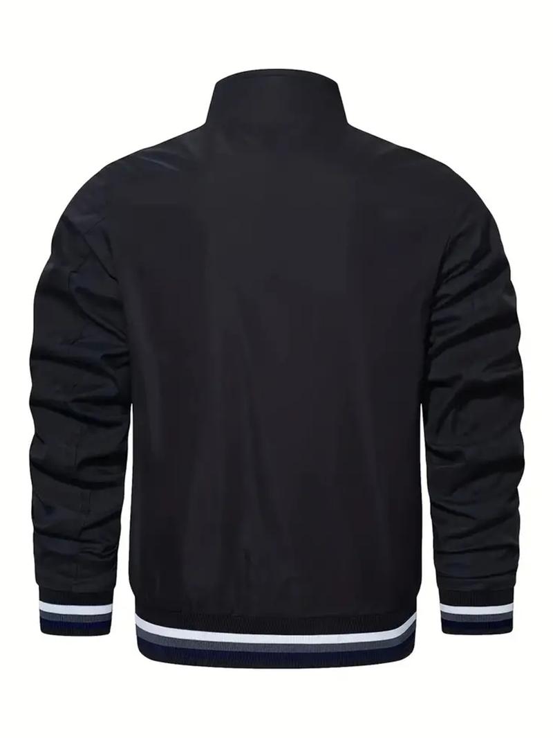 Product Introduction of Men's casual stand collar collar jacket regular version of the academy fashionable trench coat Spring and Autumn 5