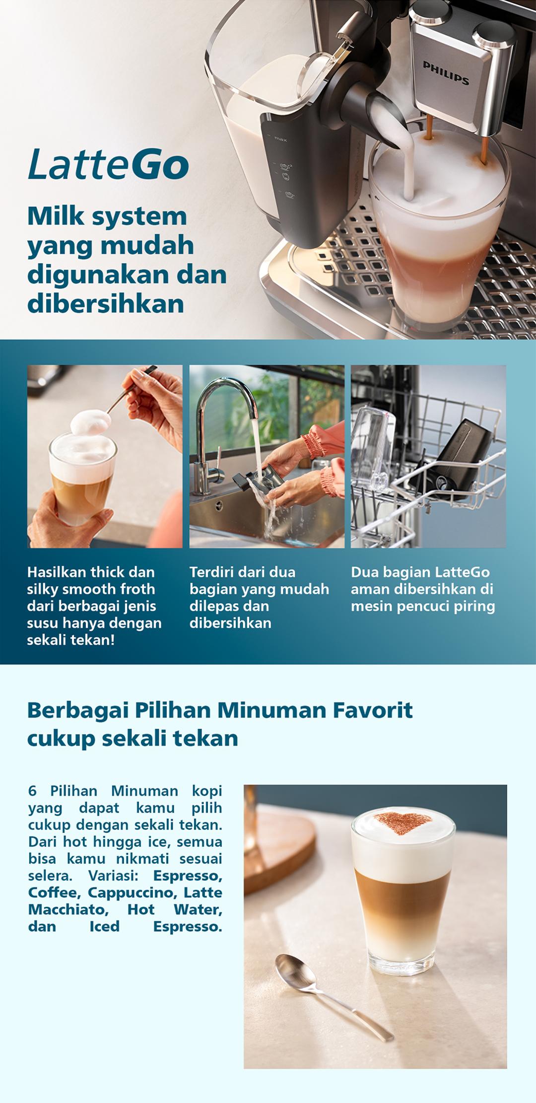 Promo Mesin Kopi Otomatis Philips Espresso Machine 3000 Series EP3341 ...