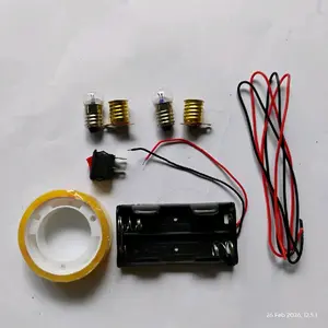 Paket Rangkaian Listrik Lampu Seri Paralel Praktek Anak Sekolah
