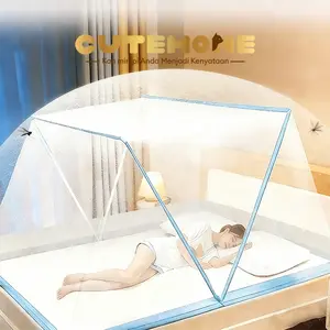 CUTE HOME Kelambu Tidur Ukuran 80,100,135,160,180x190 Lipat Kotak/ Kelambu tenda/ Kelambu Tudung Besar/Kelambu Berkualitas