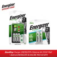 Gambar Paket Charger Energizer 4 Baterai + Rechargeable Baterai - Charger+AAA NH12 700 dari Energizer Indonesia Kota Tangerang Selatan 2 Tokopedia