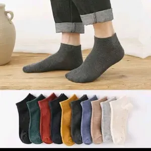 Paket Hemat 5 Pasang Kaos Kaki Pendek polos Angkle Unisex Pria Wanita Dewasa Nyaman Dan Tahan Lama