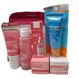 Tanpa Pouch - Kemasan Terbaru Hanasui Flawless glow 10 - Hanasui Bright Expert Series dengan tambahan Sunscreen Semua Jenis Kulit Mencerahkan
