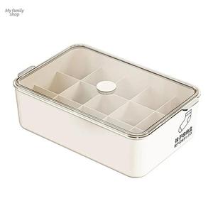 กล่องเก็บชุดชั้นใน กางเกง ถุงเท้า แบบติดตัว เก็บของใช้ส่วนตัว พลาสติก อเนกประสงค์ ป้องกันฝุ่น สำหรับใช้ในบ้าน หอพัก