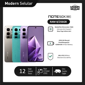 Infinix Note 50X 5G+ 8/256GB - Up to 16GB Extended RAM - Dimensity 7300 Ultimate - 6.67” HD+ - 50MP OIS - 5200 mAh - NFC