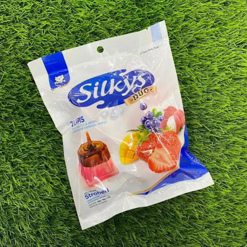￼SNACK VIRAL SILKYS PUDING DUO JELI RASA STROBERI BLUEBERRY [ 1 BUNGKUS ISI 10 PCS @26G] | SILKYS JELI RASA ANEKA BUAH DENGAN RASA GULA AREN 6