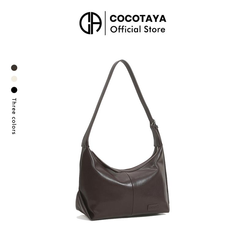 COCOTAYA Xena Bag Túi Kẹp Nách Cổ Điển Hàng Mới Về, Dễ Phối Đồ Thích Hợp Đi Lại, Làm Bằng Da PU, Túi Đưa Thư Đeo Vai