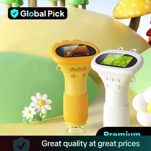 Portable Microscope, 1 Count Mini Handheld Digital Microscope, IPS Screen Electronic Magnifier with 8 Adjustable LED Lights, Suitable for Children and Adults, Learning Tool