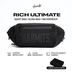 Harmits - Tas Pinggang Pria RICH Ultimate Waistbag Slingbag Anti Air Anti Api
