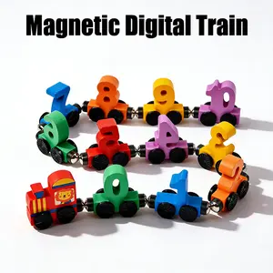 COD Mainan Anak Kereta Api Roda Angka Kayu Edukasi Unik 0-10 Magnet Kuat Belajar Berhitung Warna Variasi Aman Ramah Lingkungan