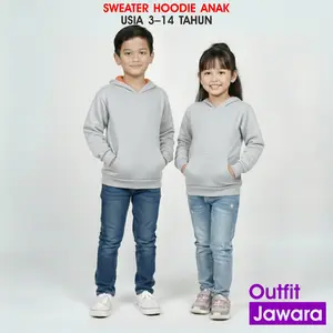 Sweater Hoodie Anak Keren Anak cewek dan cowok usia 3-14 tahun