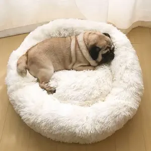 Kasur kucing/anjing jumbo bentuk Bundar (60x60) super lembut serta menghangatkan anabul