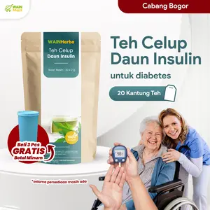 WAINHerba Teh Celup Herbal Daun Insulin 20 Tea Bag - Menjaga Kontrol Gula Darah - Teh Herbal Tradisional Halal MUI